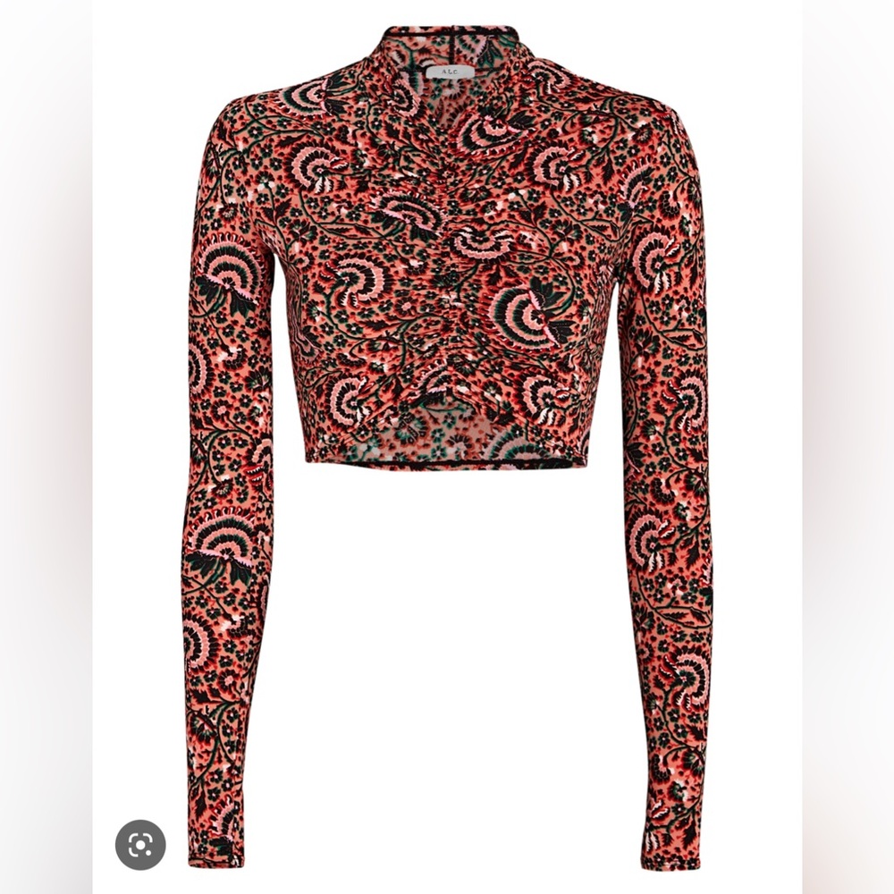 A.L.C Anne floral jersey blouse. New with tags!